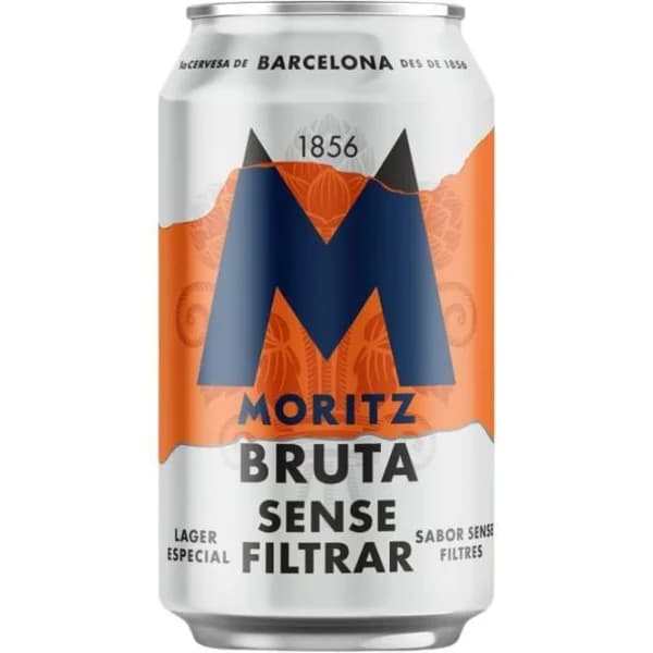Cerveza sin filtrar MORITZ, lata 33 cl - 1 ud - Imagen del producto en Findit