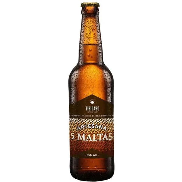 Cerveza 5 Maltas TIBIDABO, botella 33cl - 1 ud - Imagen del producto en Findit