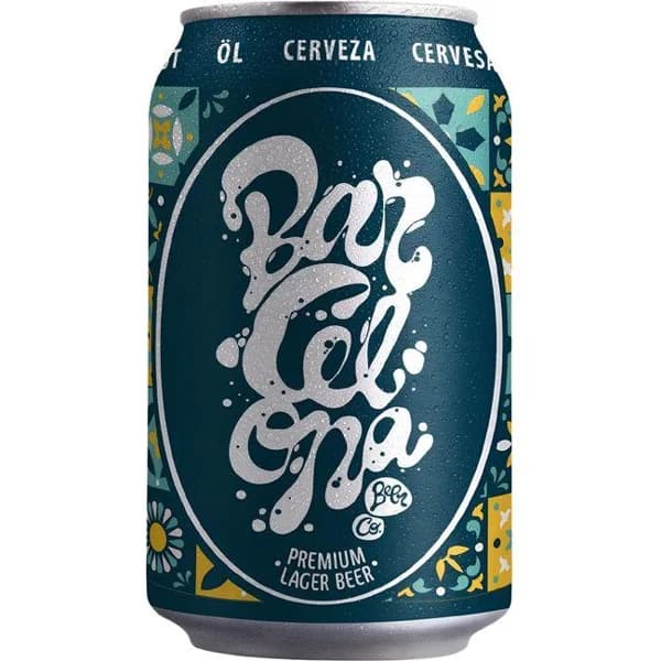 Cerveza lager BARCELONA, lata 0,33l - 1 ud - Imagen del producto en Findit