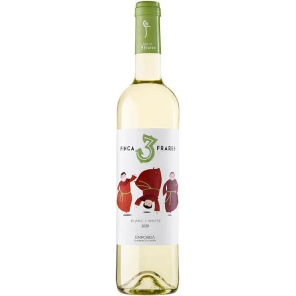 Vino blanco D.O. Empordà 3 FRARES, botella 75 cl - 1 ud - Imagen del producto en Findit