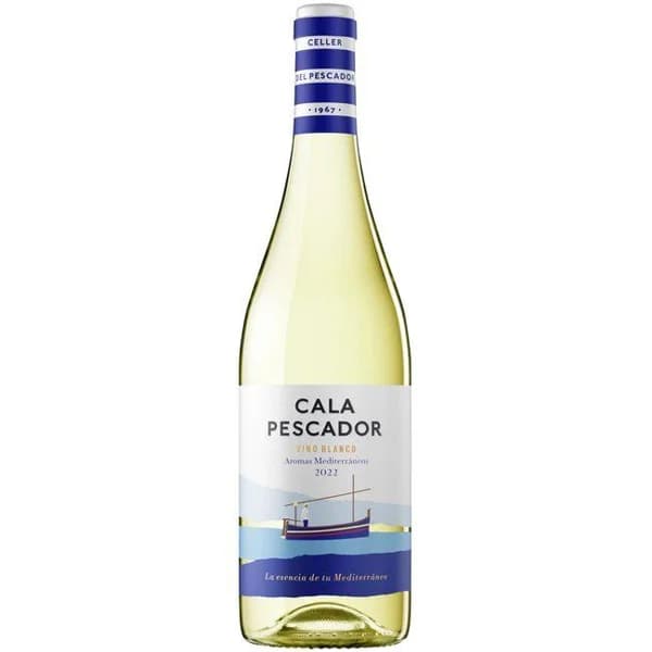 Vino blanco D.O. Catalunya CALA PESCADOR, botella 75 cl - 1 ud - Imagen del producto en Findit