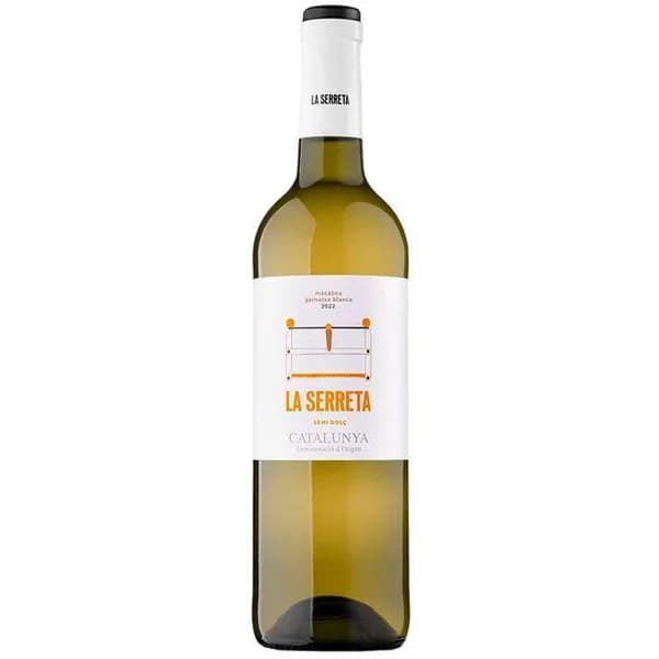 Vino blanco dulce D.O. Cataluña LA SERRETA, botella 75 cl - 1 ud - Imagen del producto en Findit