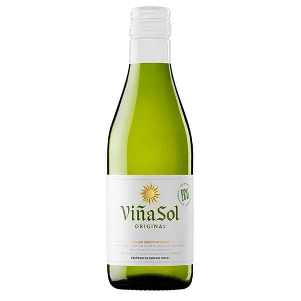Vino blanco D.O. Cataluña  VIÑA SOL, botella 18,75 cl - 1 ud - Imagen del producto en Findit