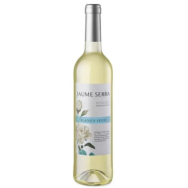Vino blanco seco D.O. Penedés JAUME SERRA, botella 75 cl - 1 ud - Imagen del producto en Findit