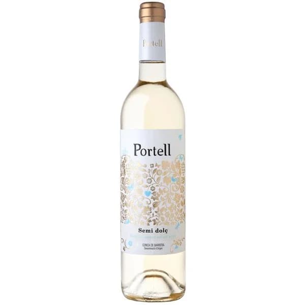 Vino Blanco Semi dulce D.O. Conca Barberá PORTELL, botella 75 cl - 1 ud - Imagen del producto en Findit