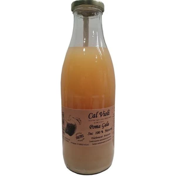 Zumo de manzana 100% natural CAL VIOLI, botella 1 litro - 1 ud - Imagen del producto en Findit