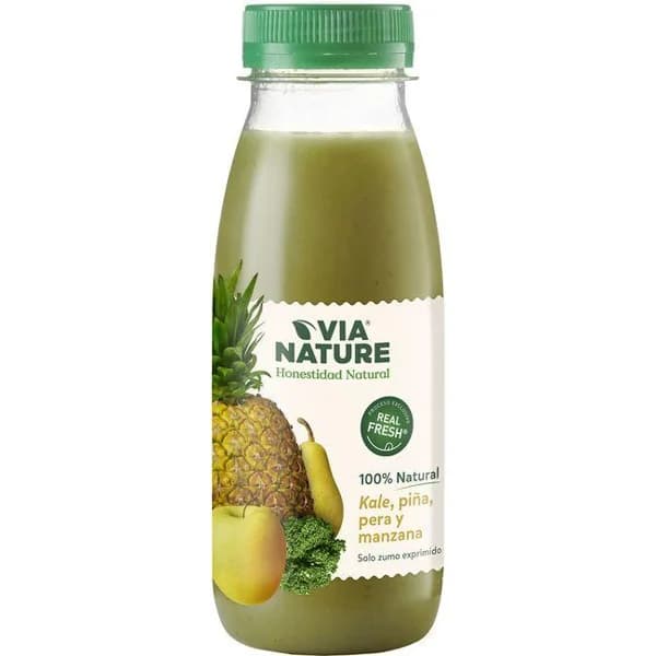 Zumo detox de pera-manzana VIANATURE, botella 250 ml - 1 ud - Imagen del producto en Findit