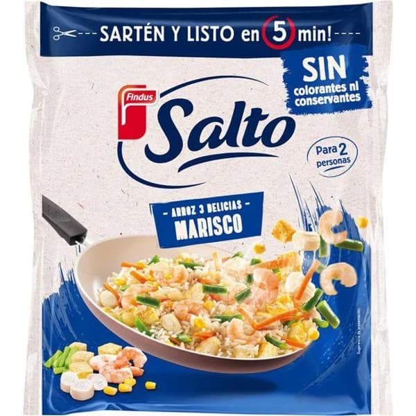 Arroz 3 delicias de marisco FINDUS Salto, bolsa 500 g - 1 ud - Imagen del producto en Findit