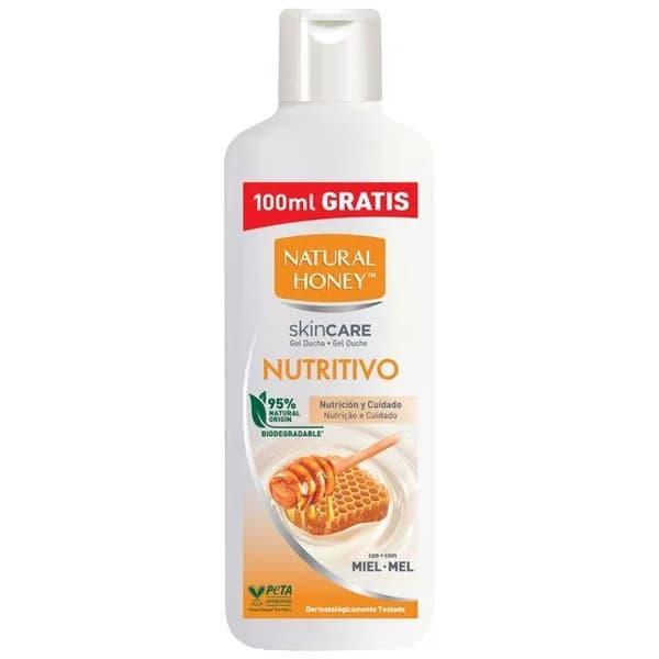 Gel de ducha nutritivo NATURAL HONEY, bote 650+100 ml Gratis - 1 ud - Imagen del producto en Findit