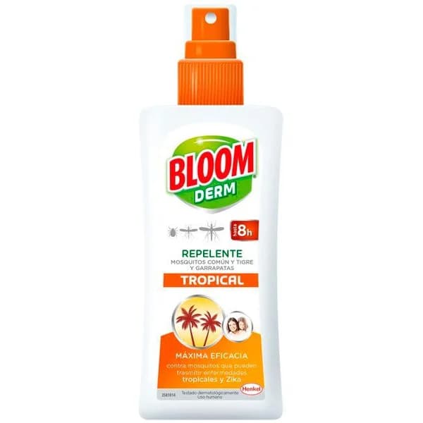 Repelente de mosquitos loción tropical BLOOM, spray 100 ml - 0.1 l - Imagen del producto en Findit