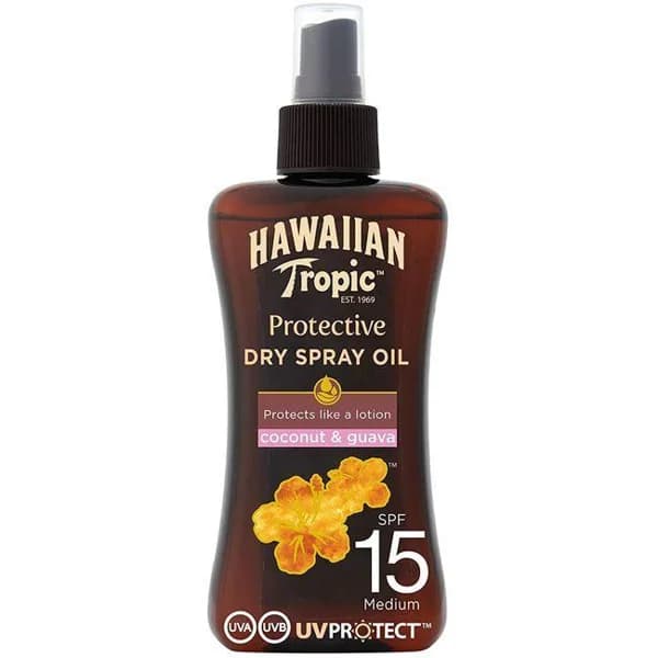 Aceite solar SPF15 HAWAIIAN TROPIC, spray 200 ml - 0.1 l - Imagen del producto en Findit