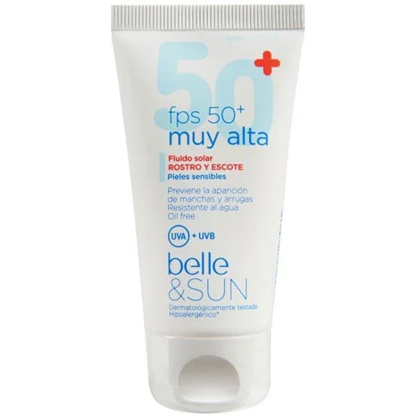 Crema facial FP50+ BELLE&SUN tubo 50ml - 1 ud - Imagen del producto en Findit