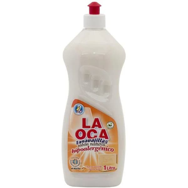 Lavavajillas a mano hipoalergénico LA OCA, botella 1 litro - 1 l - Imagen del producto en Findit