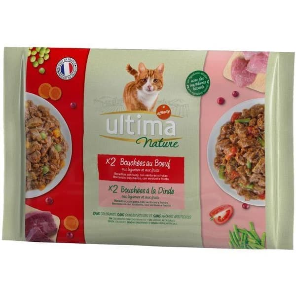 Alimento húmedo atún&pescado gato ULTIMA NATURE, paquete 340 g - 0.34 kg - Imagen del producto en Findit