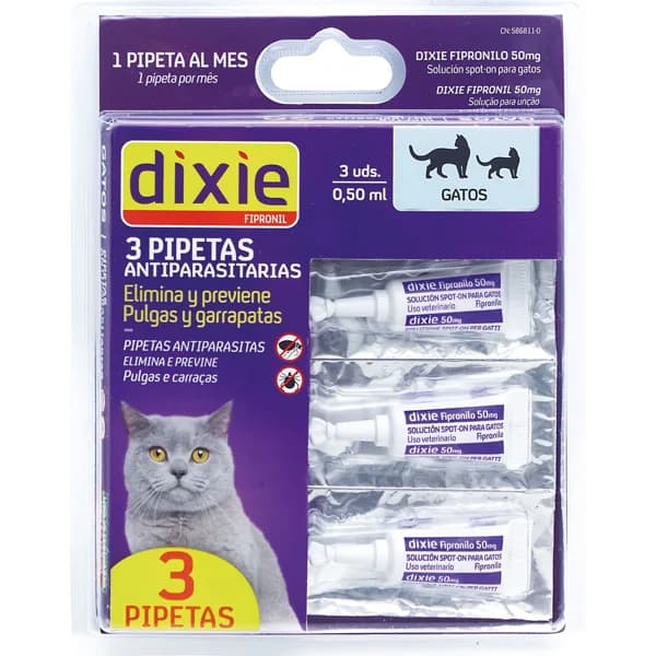 Pipeta Antiparasitaria Gatos - 1 ud - Imagen del producto en Findit