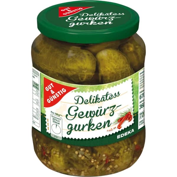 Pepinillos Gewuerzgurken - 0.36 kg - Imagen del producto en Findit