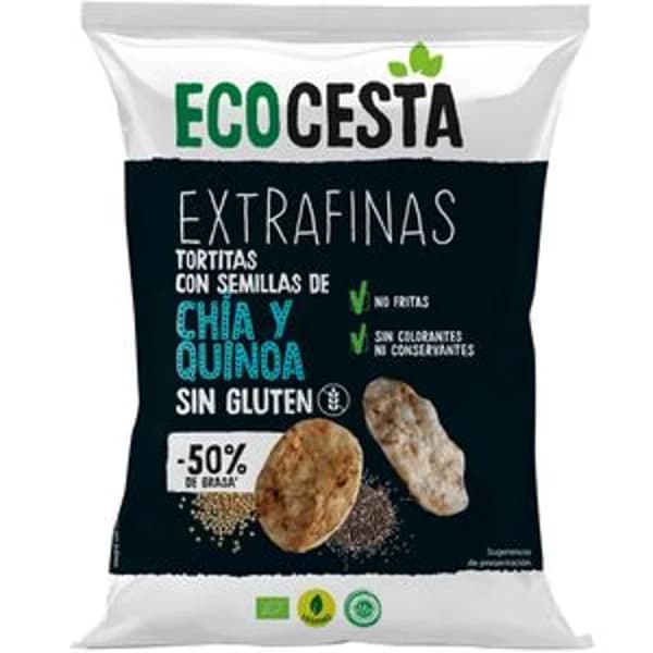 Tortitas con semillas de chía y quinoa 60 g - 0.06 kg - Imagen del producto en Findit