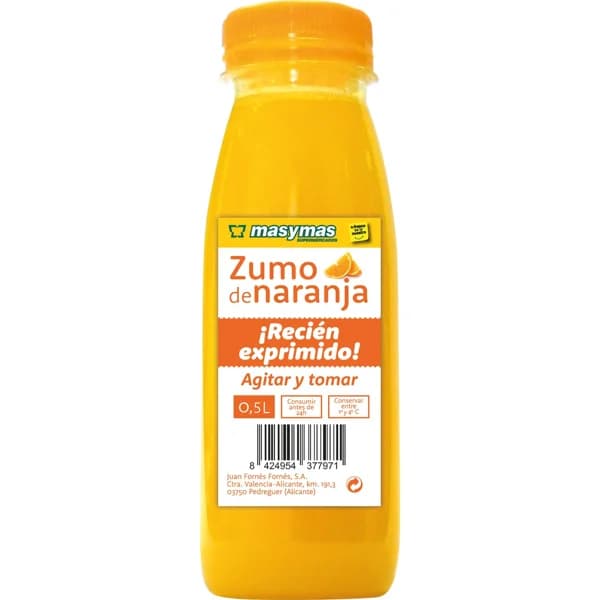 Zumo Naranja Recién Exprimido - 0.25 l - Imagen del producto en Findit