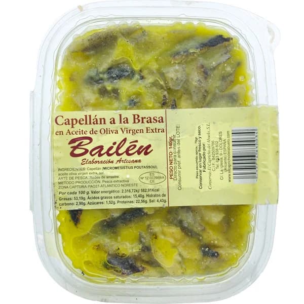 Capellan a la Brasa - 0.15 kg - Imagen del producto en Findit