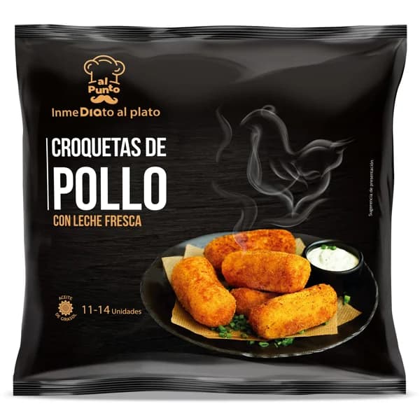 Croquetas de pollo con leche fresca Al Punto Dia bolsa 400 g - 0.4 kg - Imagen del producto en Findit