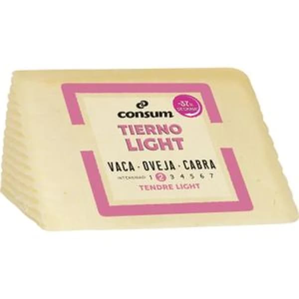 Queso Tierno Light Cuña - 0.25 kg - Imagen del producto en Findit