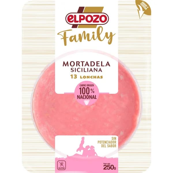 Mortadela Siciliana Lonchas - 0.25 kg - Imagen del producto en Findit