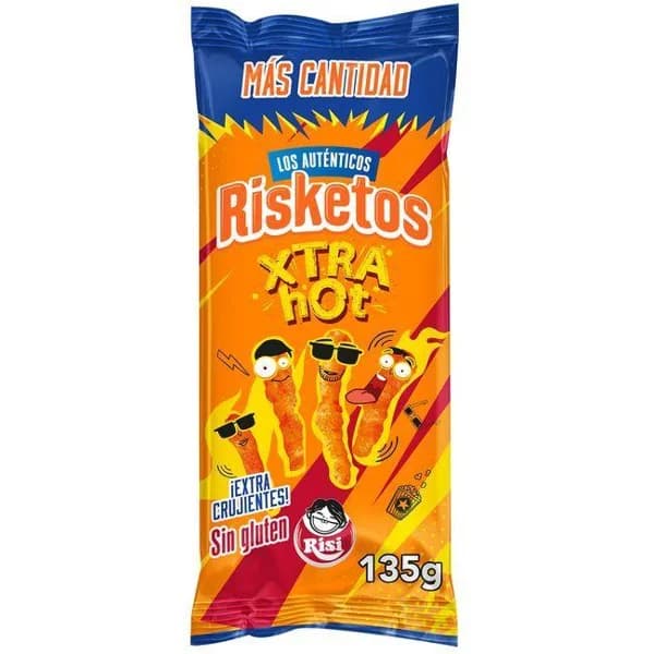 Risketos extra hot RISI, bolsa 135 g - 1 ud - Imagen del producto en Findit