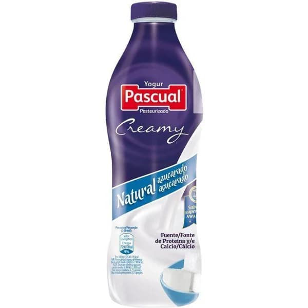 Yogur líquido natural azucarado CREAMY PASCUAL, botella 750 ml - 1 ud - Imagen del producto en Findit