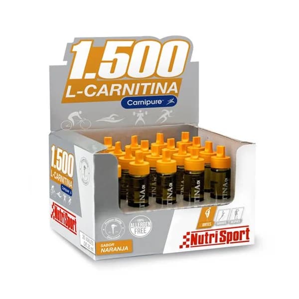 Nutrisport - L-Carnitina 1500 (20 viales x 25 ml) - 0.5 l - Imagen del producto en Findit