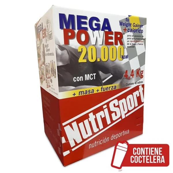 Nutrisport - MegaPower 20.000 (40 sobres x 110 g) - 4.4 kg - Imagen del producto en Findit