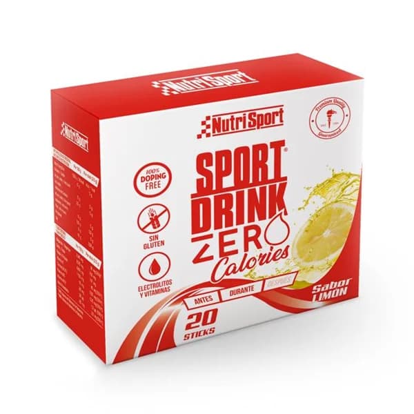Nutrisport - Sport Drink Zero Calorías (20 sticks) - 20 ud - Imagen del producto en Findit