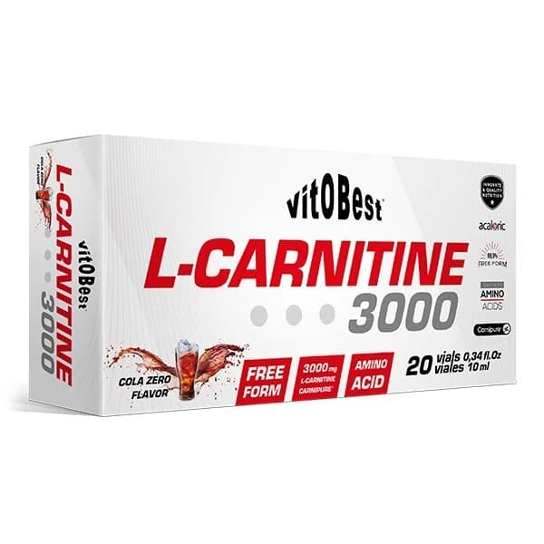 Vitobest - L-Carnitine 3000 (20 Viales x 10 ml) - 0.2 l - Imagen del producto en Findit