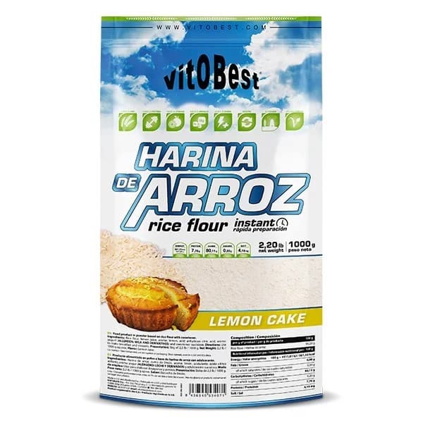 Vitobest - Harina de Arroz (1 kg) - 1 kg - Imagen del producto en Findit