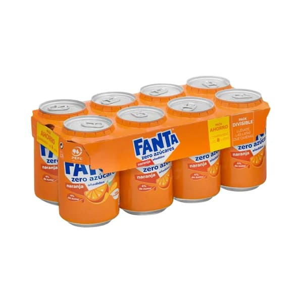 Refresco Fanta naranja zero azúcares añadidos - 2.64 l - Imagen del producto en Findit