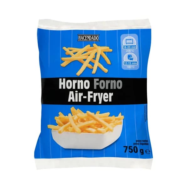 Patatas fritas horno y air fryer Hacendado ultracongeladas - 0.75 kg - Imagen del producto en Findit