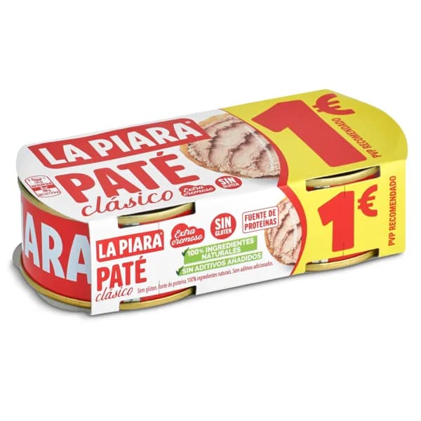 Paté clásico La piara lata 2 x 75 g - 0.15 kg - Imagen del producto en Findit
