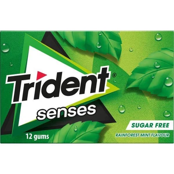 Chicle de hierbabuena Lc TRIDENT SENSES, paquete 23 g - 1 ud - Imagen del producto en Findit