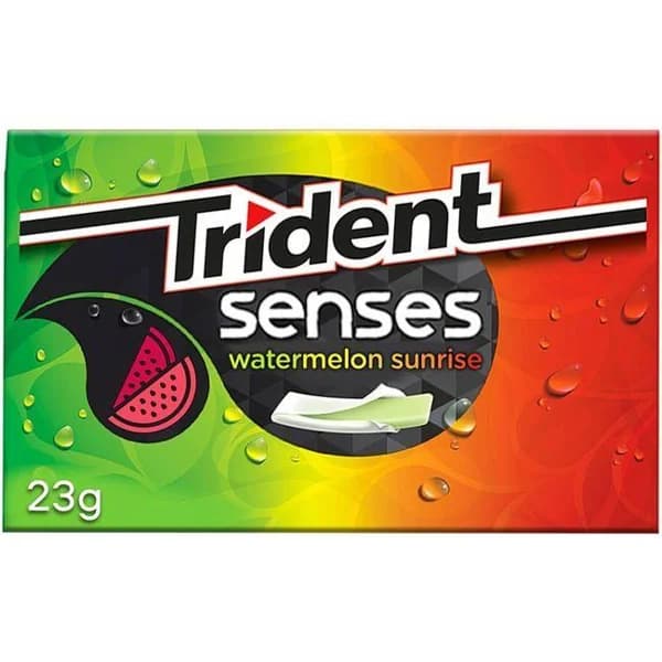 Chicle de sandía TRIDENT Senses Lc, paquete 23 g - 1 ud - Imagen del producto en Findit