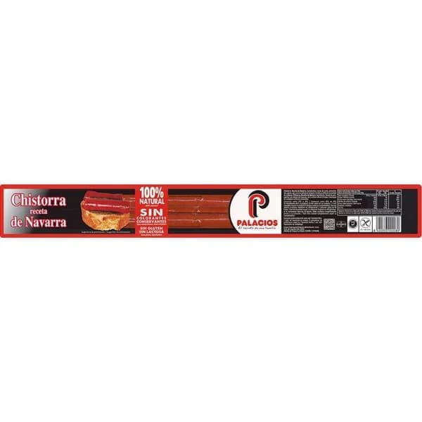 Chistorra natural PALACIOS, pieza 200 g - 1 ud - Imagen del producto en Findit
