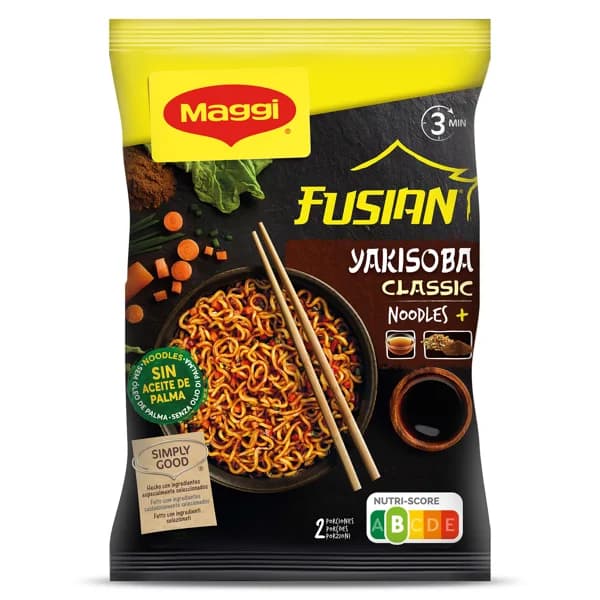 Pasta oriental yakisoba classic Fusian sobre 120 g - 0.12 kg - Imagen del producto en Findit