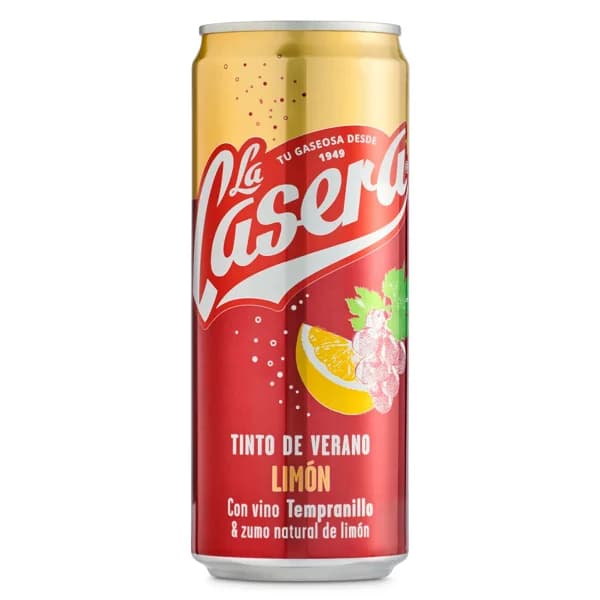 Tinto de verano limón La Casera lata 33 cl - 0.33 l - Imagen del producto en Findit