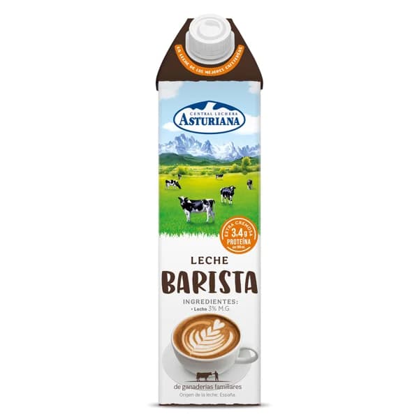 Leche barista Central Lechera Asturiana brik 1 l - 1 l - Imagen del producto en Findit