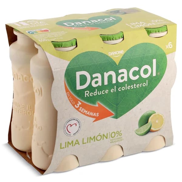 Bebida láctea lima limón Danacol pack 6 x 100 g - 0.6 kg - Imagen del producto en Findit
