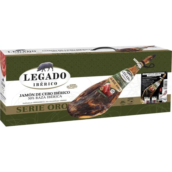 Jamón Cebo Ibério S Oro Piez A+ Lote Regalo - 1 ud - Imagen del producto en Findit