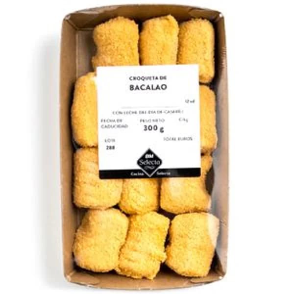 Croquetas de bacalao bandeja 300 g - 0.3 kg - Imagen del producto en Findit