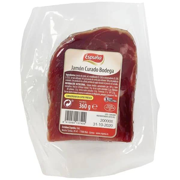 Taco de jamón ESPUÑA, pieza 360 g - 1 ud - Imagen del producto en Findit