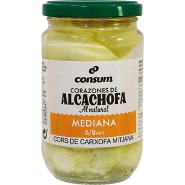 Corazones Alcachofa 6/8 Unidades - 0.18 kg - Imagen del producto en Findit