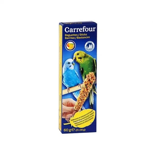 Carrefour Barritas para Periquitos con Frutas 2x30g - 1 ud - Imagen del producto en Findit