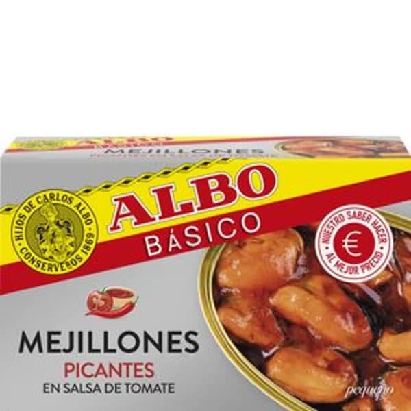 Mejillón picante en salsa de tomate 115 g - 0.07 kg - Imagen del producto en Findit