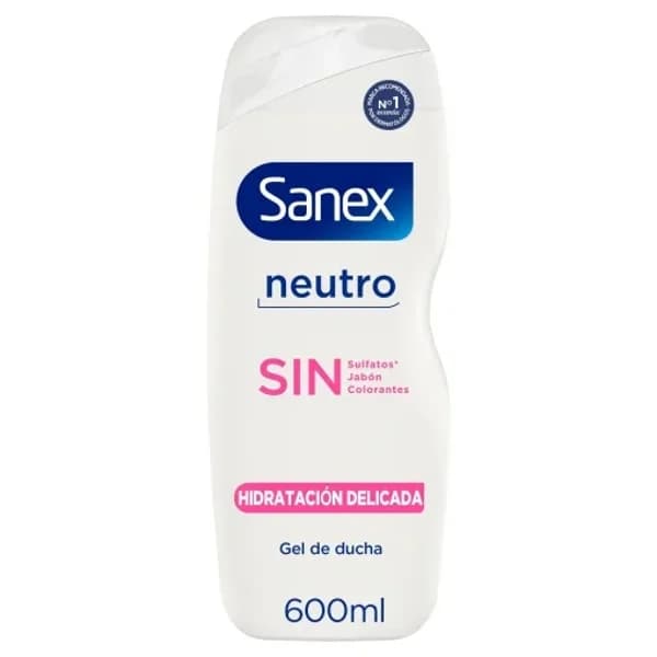 Gel de ducha neutro hidratación delicada Sanex 600 ml. - 0.6 l - Imagen del producto en Findit